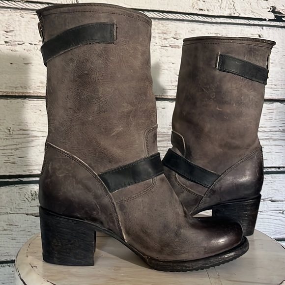 Freebird Rare BLDR Boulder biker boots EUC size 6 - Picture 6 of 14